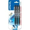 Pilot Pen Pilot FriXion Ball Clicker Tušinukai, vidutinio galiuko 0,7 mm, juoda, 3 vnt.