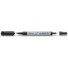 Pilot Pen Permanentinis žymeklis Pilot Twin CD-DVD, dvipusis, 0.4mm ir 0.8mm, juodos spalvos
