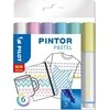 Pilot Pen Pilot - Pintor žymeklis, ploni pasteliniai mišiniai, 6 spalvos (vidutinio storio galiukas)
