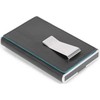 Piquadro, Mėlyna Square, Leather Wallet, Square Sliding System with Money Clip, PP5358B2R-N, Juodas, For Men