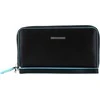 Piquadro, Mėlyna Square, Leather Wallet, Juodas, For Women