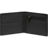 Piquadro, Piquadro, Leather Wallet, With Zipped Coin Pocket, Juodas, For Men