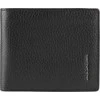 Piquadro, Piquadro, Leather Wallet, With Zipped Coin Pocket, Juodas, For Men