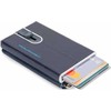 Piquadro, Mėlyna Square, Leather Card Holder, Square Sliding System with Zipped Coin Pocket, PP5359B2R-BLU2, Mėlyna, For Men