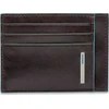 Piquadro, Mėlyna Square, Leather Card Holder, PP2762B2R, Mogano, Unisex