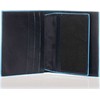 Piquadro, Mėlyna Square, odinis vizitinių kortelių dėklas, PP1518B2, Mėlyna Authentic, Unisex