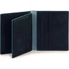 Piquadro, Mėlyna Square, odinis vizitinių kortelių dėklas, PP1518B2, Mėlyna Authentic, Unisex