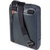 Piquadro, Obidos, Leather Crossbody Bag, Mėlyna, 17 x 22 x 5.00 cm, For Men