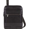 Piquadro, Obidos, Small, Leather Crossbody Bag, Juodas, 22 x 28 x 5 cm, For Men