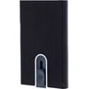 Piquadro, Piquadro, Odinis vizitinių kortelių dėklas, PP5358B3R, Juodas, Unisex