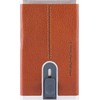 Piquadro, Piquadro, Odinis kortelių dėklas, Kvadratinė stumdoma sistema, Arancio, Unisex