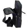 Piquadro, Trakai, Leather - Fabric, Mono Sling, Textile Crossbody Bag, Juodas, 42021990, 31 x 18 x 7 cm, For Men