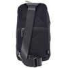 Piquadro, Trakai, Leather - Fabric, Mono Sling, Textile Crossbody Bag, Juodas, 42021990, 31 x 18 x 7 cm, For Men
