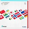 Magnetiniai kūrybiniai PIXIO FLAGS kaladėlės mokymuisi apie pasaulio vėliavas, vaikams nuo 6 metų