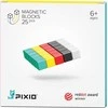 Pixio 25 magnetinių kubelių rinkinys kūrybai ir smulkių motorikos įgūdžių lavinimui, vaikams nuo 6 metų, įvairiaspalvis