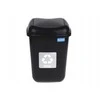 Šiukšliadėžė Plafor, 12 l, juoda/pilka