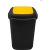 Šiukšliadėžė Plafor, 28 l, juoda/geltona