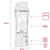 Plakiklis Webber Stiklinis asmeninis belaidis nešiojamas blenderis Twister 370 W 700 ml USB-C (05PB500BI)