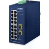 Šakotuvas Switch Planet Planet IGS-4215-16T2S-U IP30 Industrial L2/L4 16-Port 10/100/1000T + 2-Port 100/1000X SFP Managed Switch