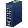Šakotuvas Planet Switch pramoninis 8-portowy Ring IFGS-1222-TF Nie zarządzany Fast Ethernet Mėlyna (IFGS-1222TF)