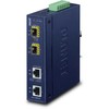 Šakotuvas Konversijos įrenginys šviesolaidžiui Planet PLANET IP30 2x GE į 2-Port SFP Media Converter IGT-2205AT