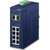 Šakotuvas Planet Technology PLANET IP30 Industrial L2/L4 8 prievadų, valdomas, L2/L4, gigabito Ethernet (10/100/1000), pilnai dvipusis, montuojamas ant sienos