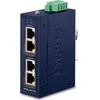 Šakotuvas Planet PLANET Industrial 2-port 10/100/1000T Gigabit Ethernet (10/100/1000) Obsługa PoE Mėlyna