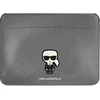 Nešiojamo kompiuterio dėklas 13" - 14" Karl Lagerfeld Saffiano Ikonik Karl (KLCS14PISFG) sidabrinės spalvos