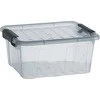 Dėžė su dangčiu Home Box Plast Team 2L/9.2x20.50x17cm permatoma/pilka