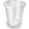 Plastikinis vienkartinis puodelis, Ø45 × H45 mm, 30 ml, biologiškai suyrantis, PLA, skaidrus, 30 pakuočių po 100 vnt. / dėžėje