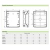 PLASTIKINIS MONTAVIMO KORPUSAS Pavirštinio montavimo IP65, 2X12 moduliai. 19 kabinos NOARK 110685