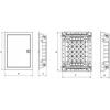 PLASTIKOWA OBUDOWA INSTALACYJNA Z DRZWIAMI METALOWYMI, PODTYNK., IP40, 2 RZĘDY, 24 MODUŁY Noark PMF