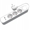 Plastrol Przedłużacz 3-gniazdowy schuko su włącznikiem i gniazdami usb-a i usb-c