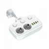 Plastrol Dvigubas kabelių skirstytuvas su atskirais jungikliais + USB R-273SWS/CA