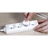 Plastrol dvigubas tinklo skirstytuvas + USB-A + USB-C