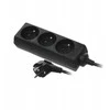 Plastrol PRZEDŁUŻACZ PS-370/3,0 E JUODA 3G+0 3M 10A W-98177