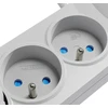 KEL Listwa zasilająca su bezpiecznikiem i układem przeciwprzepięciowym professional, 5 gniazd, 2 porty usb, ilgis 5m, 10a, 230v, 2300w, pilka