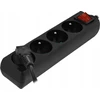 Plastrol namų ilgintuvas Plastrol 3M 4X3P 10A Juodas Switch W-98189