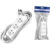 Plastrol Prailginimo kabelis 3 lizdai be 10A 5m /OMY 3x1/ baltas PS-370 - W-97476