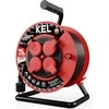 Kel Plastrol ProFESIONAL LINE kanalizacijos įvadas; 4x2p + Z; IP44; 16A; H05RR- F; 3x1,5; 25m; Juodas (W-97054)