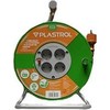 Plastrol Standartinis linijos būgno prailginimo laidas 40m H05V-F 3x1.5 4xGS 16A oranžinė (W-98950)
