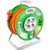 Plastrol Standartinis linijos būgno prailginimo laidas 25m H05V-F 3x1 4xGS 10A oranžinis (W-98947)