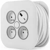 Plastrol Ištraukiamas prailginimo laidas 10m 3x1mm2 10A su terminiu saugikliu + USB-A + USB-C