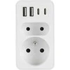 PLASTROL DVIGUBAS ŠAKOTUVAS 2xUSB + 2xUSB C