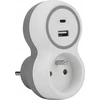 Plastrol Vieno prievado tinklo skirstytuvas + USB-A + USB-C