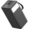 Išorinė baterija POWER BANK Platinet Flashlight 60000mAh (4xUSB; 2xType-C; usb-C cable; 65W) juoda