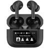PLATINET TWS EAERPHONES TOUCH DISPLAY Bevielės ausinės į ausis įkišamos BLUETOOTH 5.4 300MAH ANC Juodas [46178]