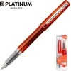 Platinum rašiklis Prefounte Vermilion Oranžinis, M, plastikinėje pakuotėje, ant lizdinės plokštelės, oranžinė