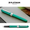 Platinum Plaisir Teal Žalias plunksnakočiai, F, matinė žalia