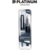 Platinum Platinum Prefounte Graphite Mėlyna plunksnakočiai, F, plastikinėje pakuotėje, ant lizdinės plokštelės, tamsiai mėlyna